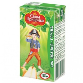 Сок Яблоко груша с мяк. "Сады придонья" 125мл