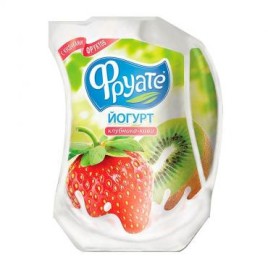 БЗМЖ Йогурт питьевой Фруате клубника-киви 950гр 1,5%