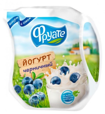 БЗМЖ Йогурт питьевой Фруате черника-ежевика 950гр 1,5%