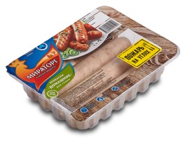 Колбаски из мяса птицы для гриля Домашние охл.400гр МИРАТОРГ