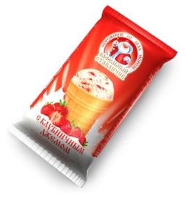 Мороженое от Деда Мороза ваф. стак. клубнич. 70г