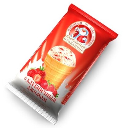 Мороженое от Деда Мороза ваф. стак. клубнич. 70г