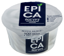 Йогурт Эпика 130гр натуральный