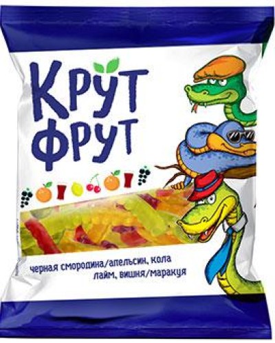Жевательный мармелад КрутФрут Змейка 70г