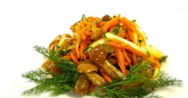 Салат "Грибы с морковью по -корейски шампиньоны" 1кг.