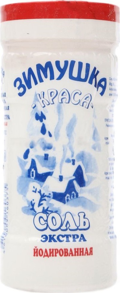Соль йодиров. Зимушка Краса экстра 500гр пл/б