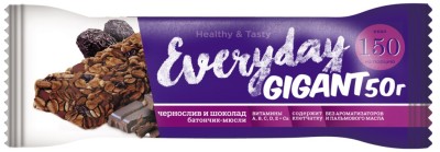 EVERYDAY Батончик-мюсли 50гр слива+шоколад