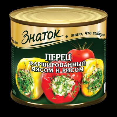 Перец фаршированный мясом и рисом "Знаток" 540гр