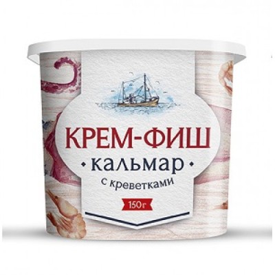 Крем-Фиш Кальмар с креветками 150гр