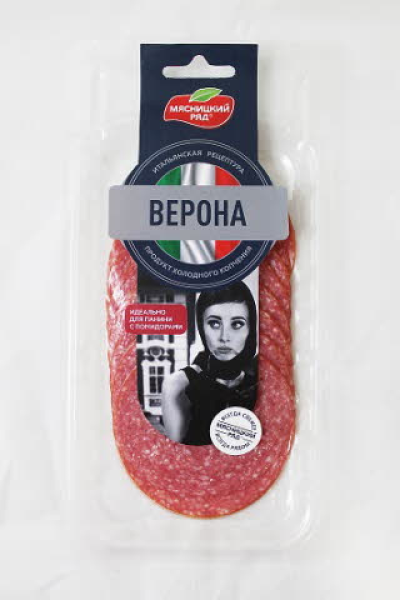 АКЦИЯ!!! Колбаса сыровял. "Верона" нарез. 90г Мясн/ряд
