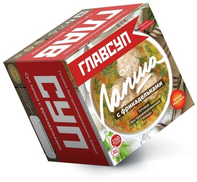 Суп лапша с фрикадельками 250г Главсуп