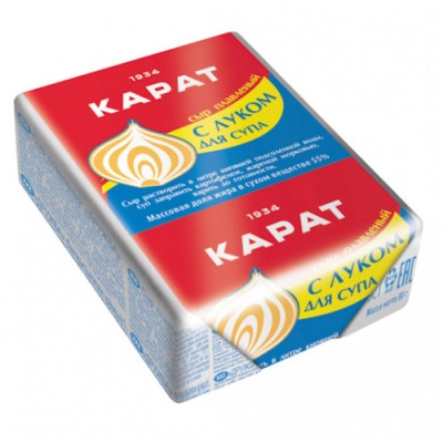 БЗМЖ Сыр плавленый Волна 45% Карат с луком (фол) 90г