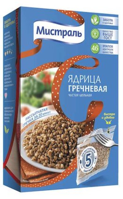 Мистраль Гречневая ядрица вар./пакет 5*80г
