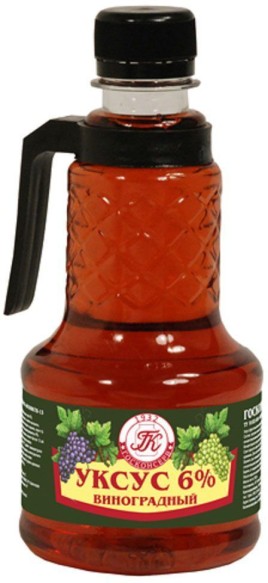 Уксус "Стоев" виноградный 6% 350г