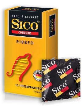 Презервативы Sico ребристые 12шт