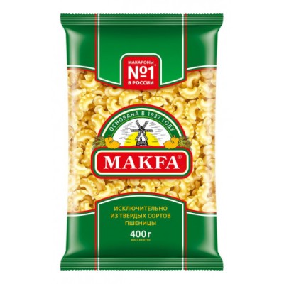 Макфа Макаронные изделия Гребешки 400г