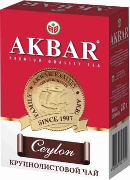 Чай Акбар Цейлон с медалью 250г