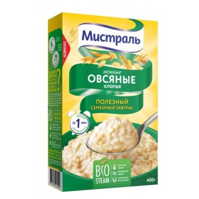 Мистраль Хлопья Овсяные нежные 400 г