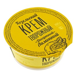 БЗМЖ Крем творожный "Десертный" Лимон 7% 150гр Козельск