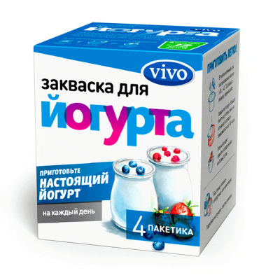 БЗМЖ Закваска Йогурт 4*0,5гр VIVO