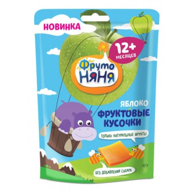 Фруктовые кусочки ФрутоНяня из яблок 53г