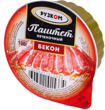 Паштет печеночный "Бекон" Рузком 100г