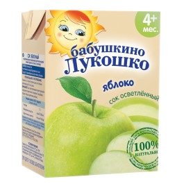 Бабушкино Лукошко Сок яблоко освет. 200мл