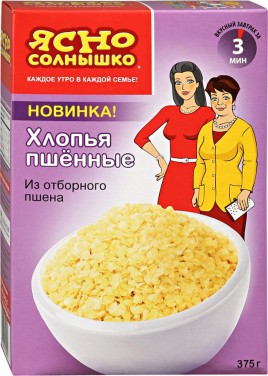 Ясно Солнышко Хлопья пшенные 375гр