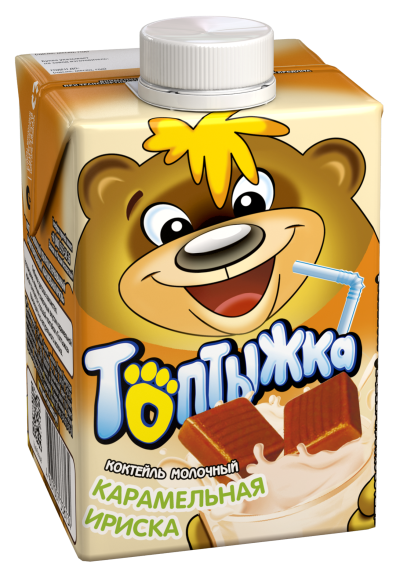 Молочный коктейль Топтыжка карам-ая ириска 3,2% 500г