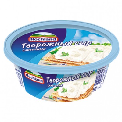 АКЦИЯ!!! БЗМЖ Сыр творожный Хохланд Сливочный 140г