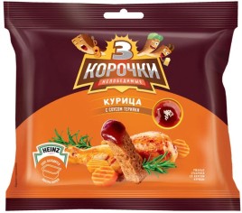 Сухарики Три корочки курица 60гр+25мл соус