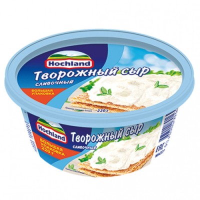 АКЦИЯ!!! БЗМЖ Сыр творожный Хохланд Сливочный 220г