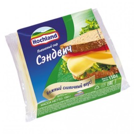 БЗМЖ Сыр плавленый Хохланд ломтевой Сэндвич  150г