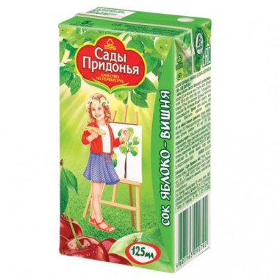 Сок Яблоко Вишня "Сады придонья" 125мл