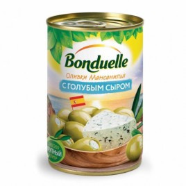 Оливки "Бондюэль" с голубым сыром 300гр