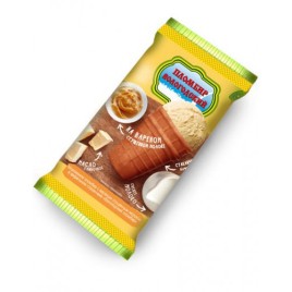 Мороженое Вологодский пломбир на вареном сгущ. молоке стак. ваф. 100г