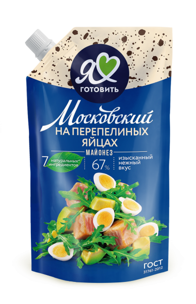 Майонез МЖК Провансаль на перепелиных яйцах 67% дой-пак 600мл