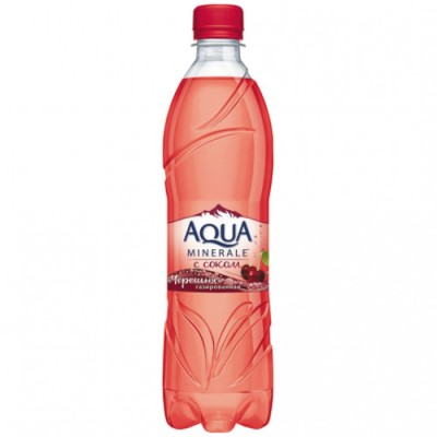 Вода Аква Минерале Черешня газ 0,5л пэт