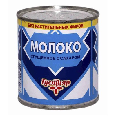 БЗМЖ Молоко сгущенное Густияр 370г ж/б
