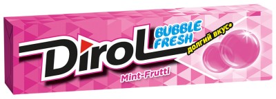 Жевательная резинка Дирол Бабли гум мята/фрукты  13,6г