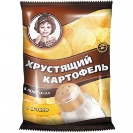 АКЦИЯ!!!Чипсы Хрустящий картофель в ломтиках 70г соль