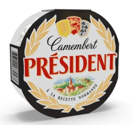 БЗМЖ Сыр мягкий с белой плес. Камамбер Президент 45% 125г.