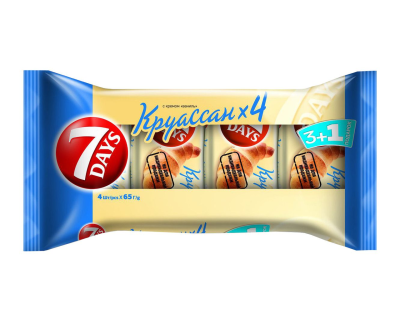 Круасаны "7Days" 3+1 Ваниль 260гр
