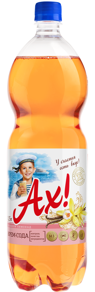 Напиток "АХ!" Крем-сода ПЭТ 1,5л