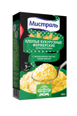 Мистраль Хлопья фермерские кукурузные 400г Мистраль