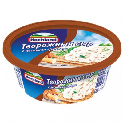 АКЦИЯ!!! БЗМЖ Сыр творожный Хохланд с лесными грибами 140г