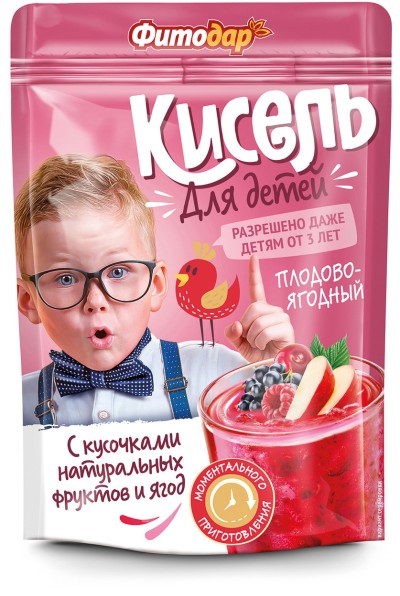 Кисель "Для Детей" плодово-ягодный вкус.фруктов 150гр