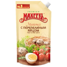 Майонез Махеевъ с перепелинным яйцом 200мл дуо/доз.