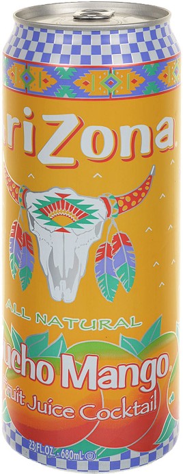 Холодный чай Arizona манго  0,680л ж/б