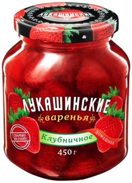 Варенье "Лукашинские" клубничное 450г.